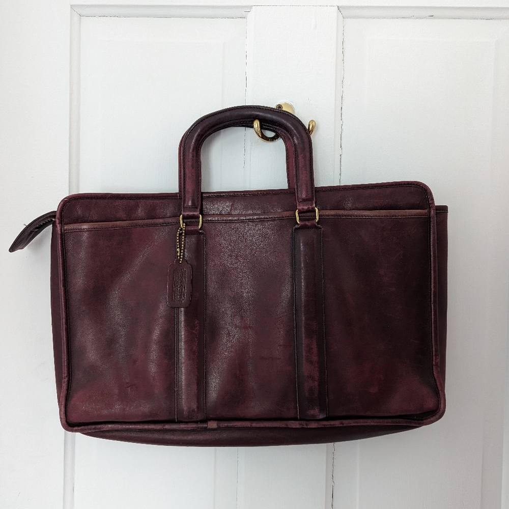 Vintage Coach Briefcase Rare Color
